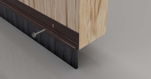 Brown door draught - brown,