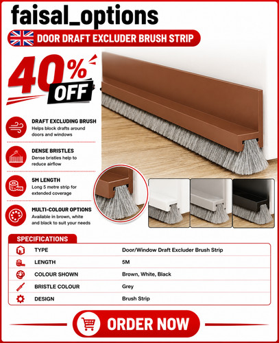 Draught excluder brush - excluder,